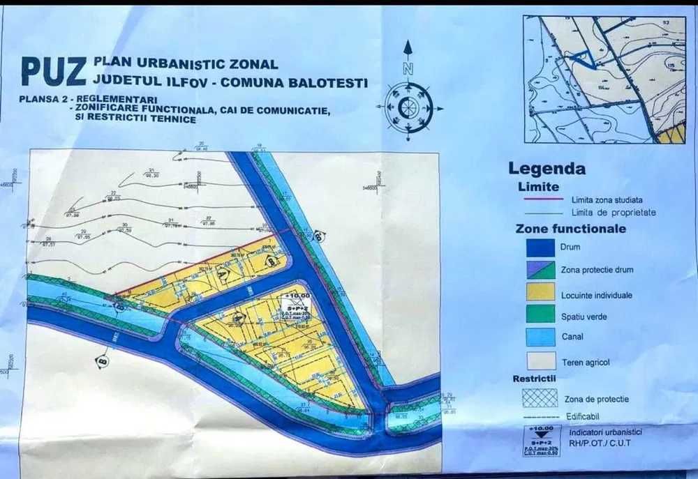 Proprietar - Teren cu PUZ – ideal investiție/dezvoltare rezidențială