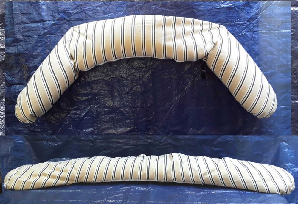 Pernă multifunctionala 20 x 140 Cm cu husă detesabila din bumbac bio