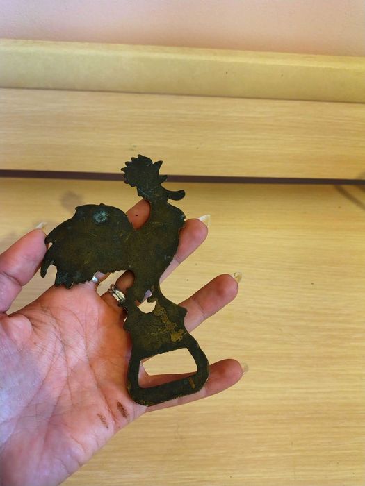 Колекционерска Стара Бронзова Отварачка-Петел