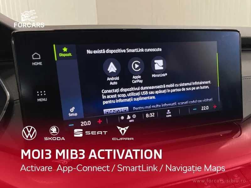 Activare CarPlay Android Auto Navigație VW Skoda Cupra model 2020-2024
