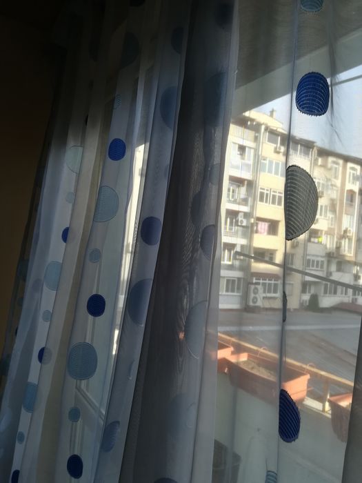 Синьо перде 240см височината