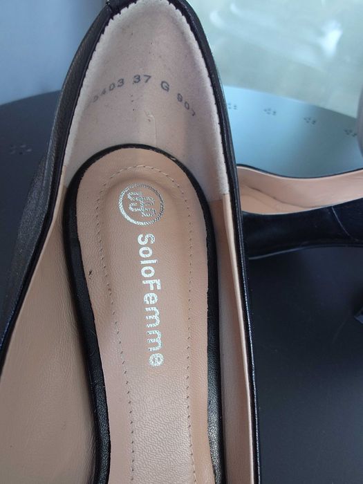 Pantofi din piele si cu toc,de dama