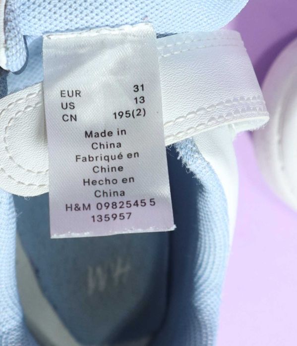 Adidași Tenisi copii H&M - Albi marimea 31 interior 20 cm