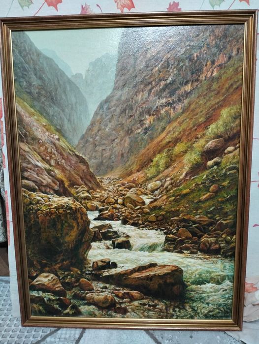 Картина: Колотьинское ущелье. Автор О. Махотин.