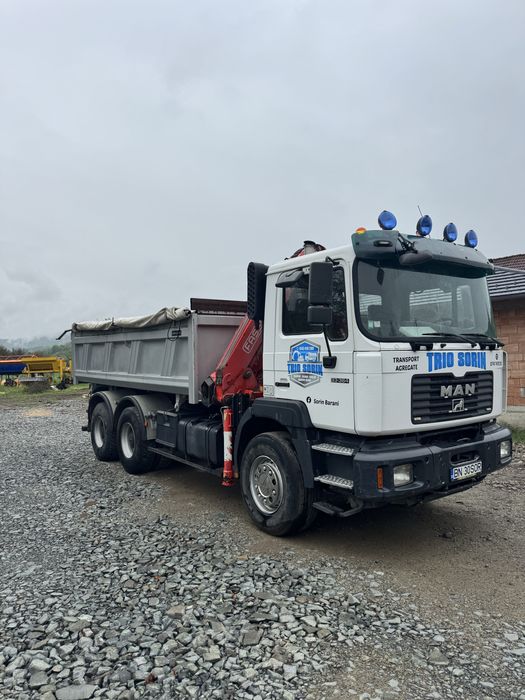 MAN 6x4 cu macara