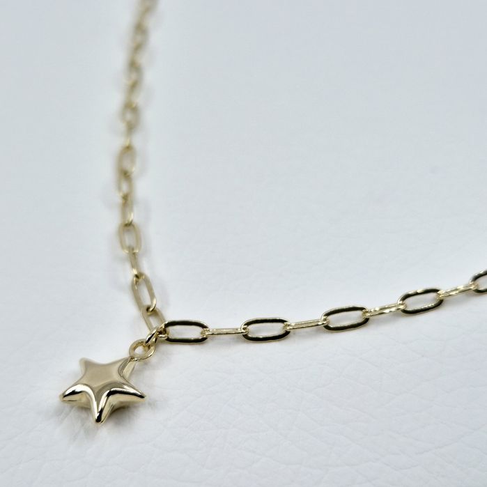 Lant cu pandantiv din aur de 14k, 3.50g | GlobalCash.ro #CF113834