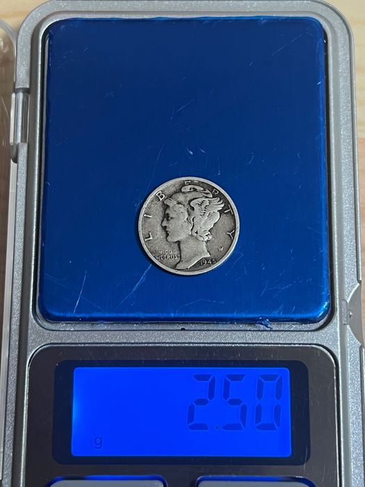 Mercury dime S серебро