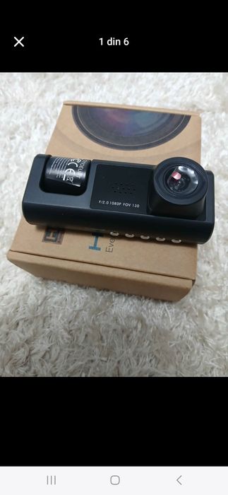 Camera auto HD DVR noua, are 2 camere in interiorul masinii si una pentru marsarier