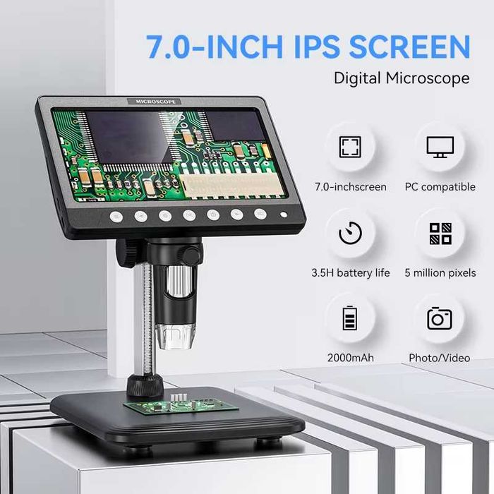 Microscop digital 7Inch 5MP 1200X