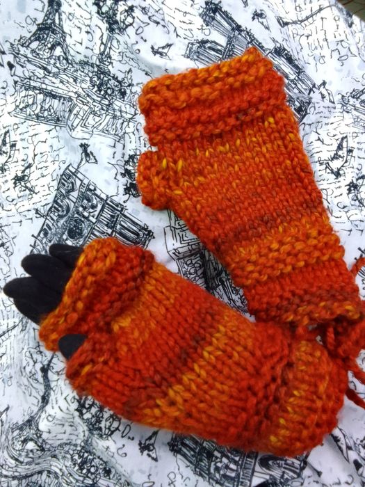 Перчатки-митенки
