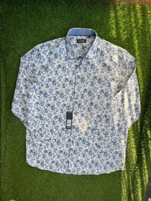 Мъжка риза : Dressman Shirt Cotton Premium Flower XXL