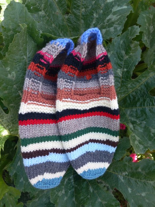 Ръчно плетени дамски терлици