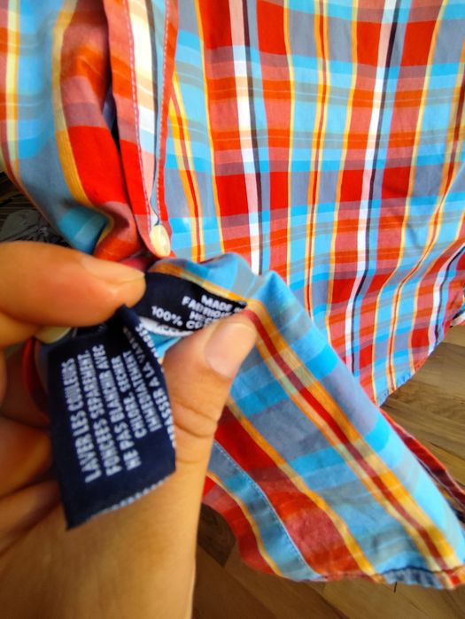 Cămașă cu mâneci scurte in carouri Tommy Hilfiger  XL
