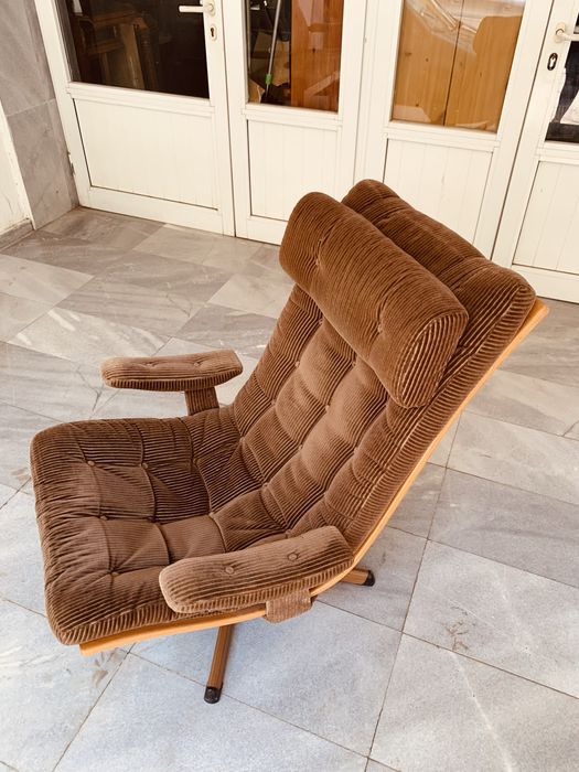 Оригинален шведски въртящ се стол в стил Остин Пауърс пт 60-те