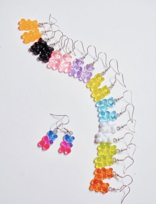 Серьги мишки детские и взрослые