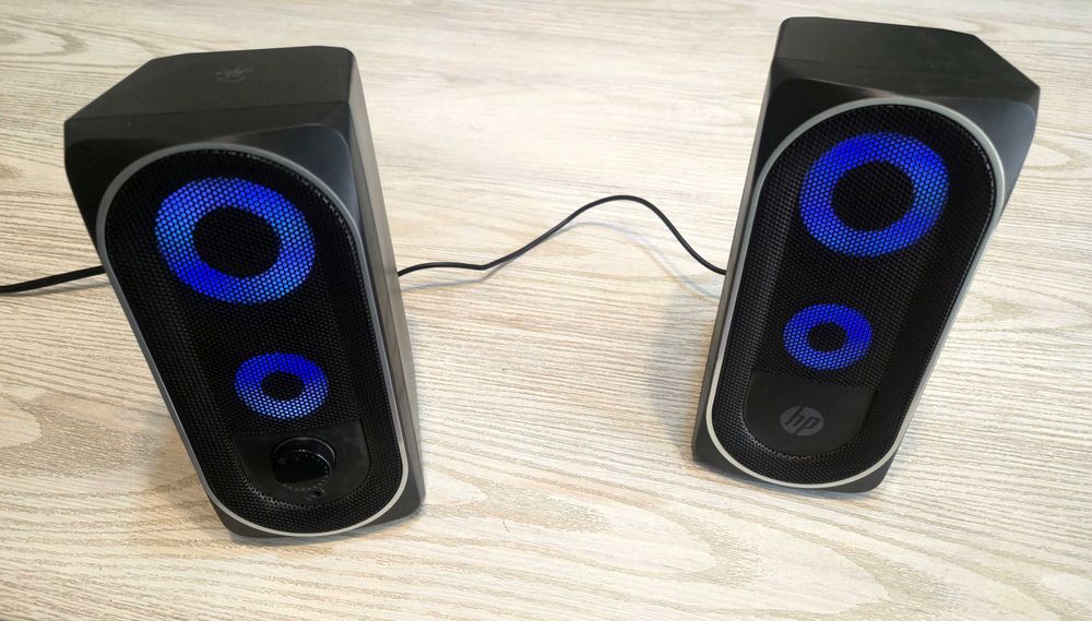 Музыкальные колонки для ПК hp DHE-6001 Multimedia Speaker LED RGB, Б/У
