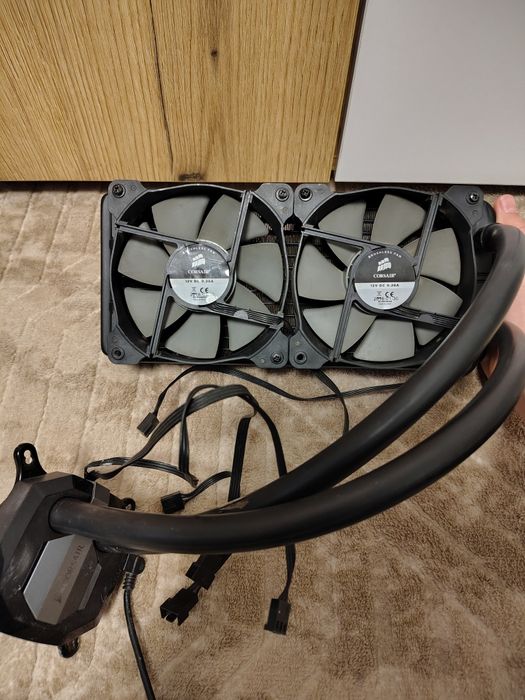 Комплект Corsair H100i + 16GB HyperX + MSI Z77A-GD65 (За части)