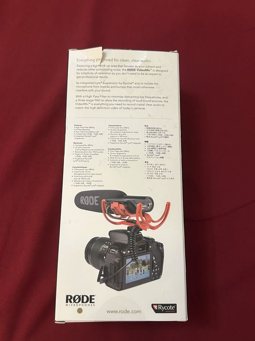 RODE VideoMic Rycote Microfon Shotgun cu suspensie Lyre