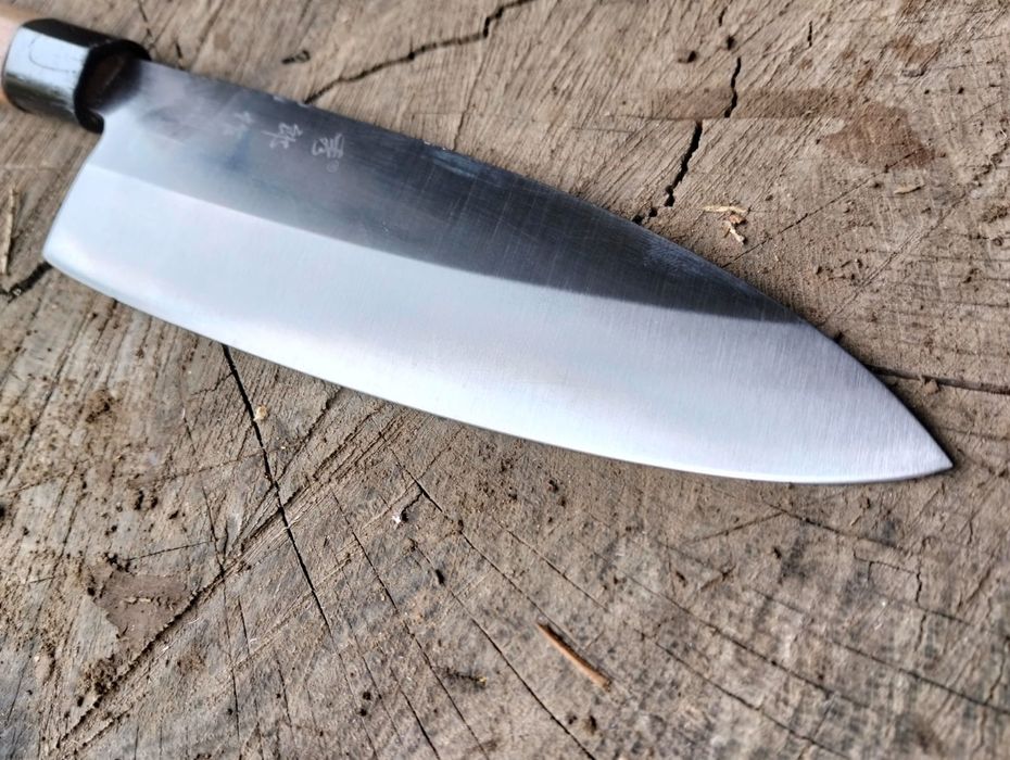 Cuțit DEBA lungime lamă 19cm, grosime lamă 5 MM, lungime cuțit 32cm mâner Magnolie. Predare în Iași.
