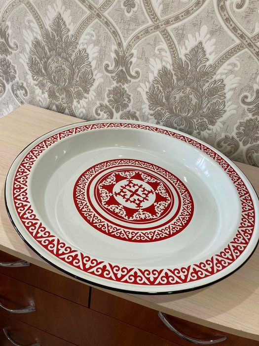 Блюдо эмалированное для бешбармака