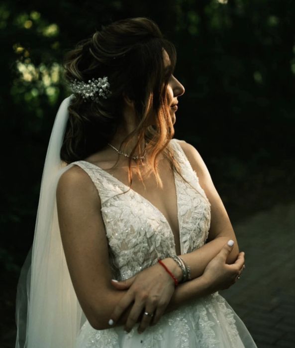 Rochie de mireasa tip A , model deosebit, S