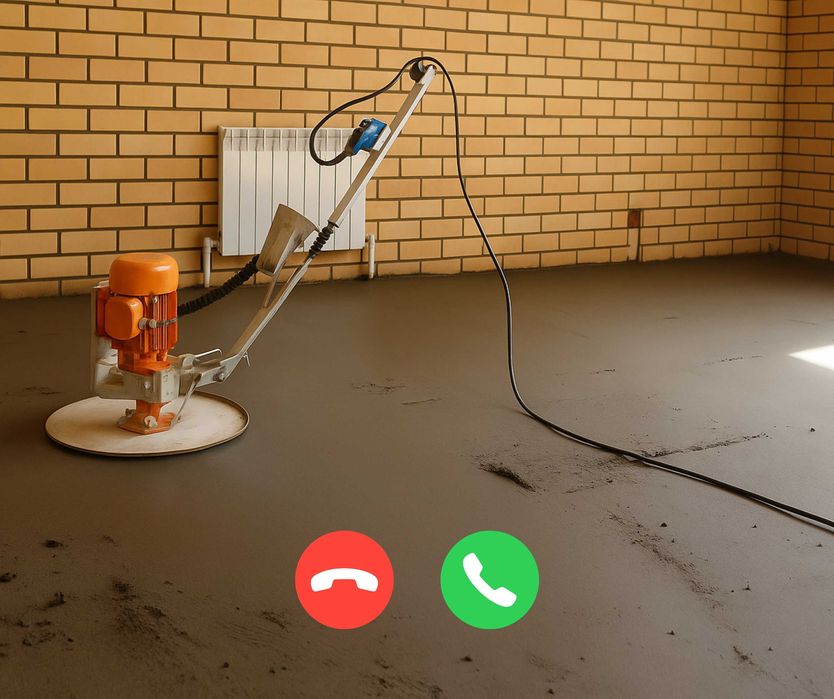 Полусухая Стяжка Пола Стяжку Механизированная Бетонная Стяжка