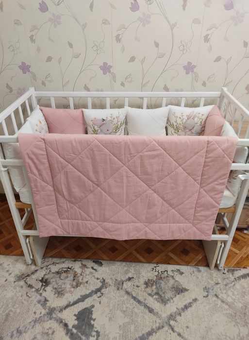 Продам одеяло и кокон для девочки