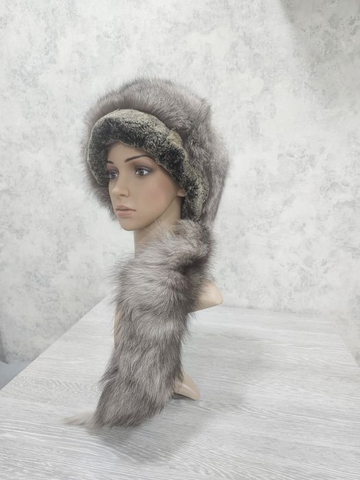 Шапки из песца 3 вида