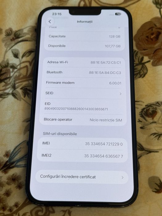 Iphone 14 plus liber de retea