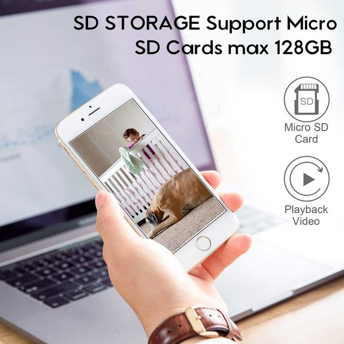 WiFi Камера БЕЗ ПРОВОДОВ - Одна зарядка = месяц работы