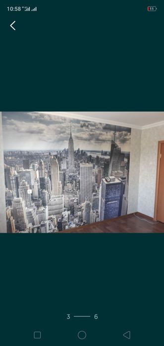 Обои, закатка, левкас