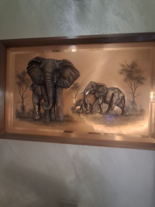 3Д картина  слончета