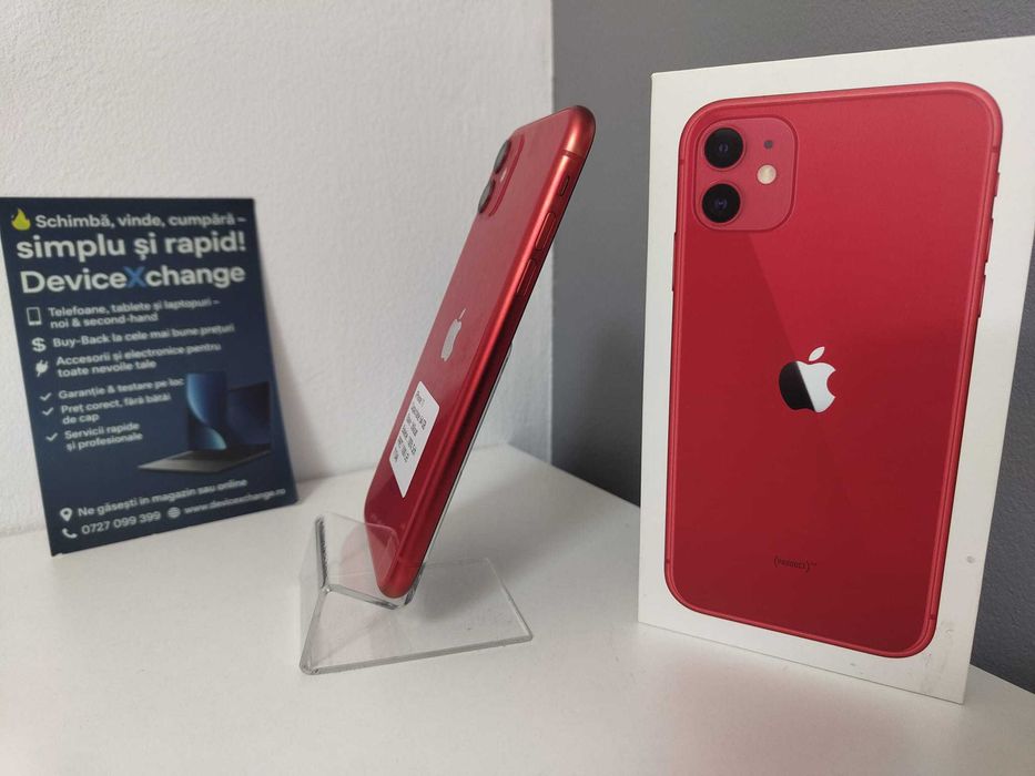 iPhone 11 RED  100% 64 GB SH * Garantie *Buy Back * deviceXchange