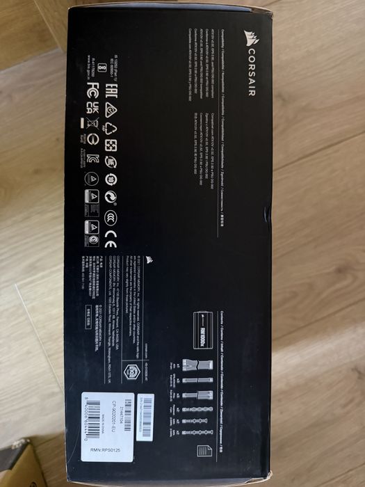 Premium Захранване Corsair RM1000x (1000W) 80+ Gold – С ГАРАНЦИЯ до 2032 г.! + допълнителни кабели