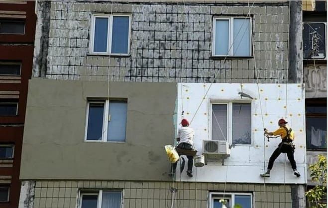 Высотные работы / Утепление / Покраска фасада