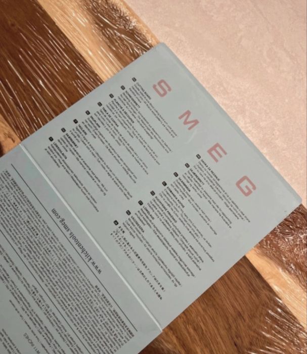 Tocator din lemn masiv Smeg, nou