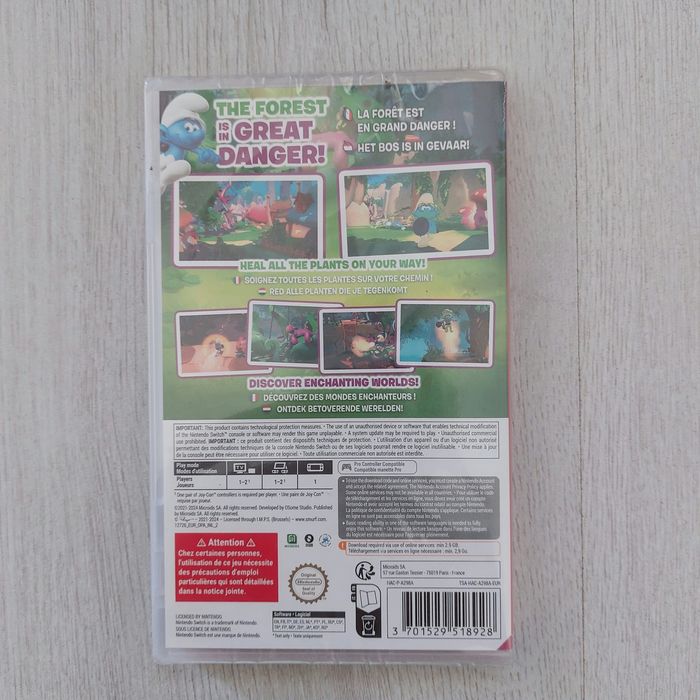 НОВА The Smurfs: Mission Vileaf за Nintendo Switch | (Code in Box)