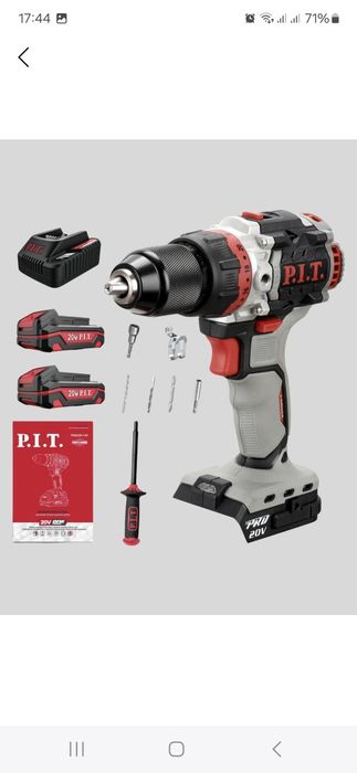 Шуруповерт аккумуляторный Безщеточный двигатель с 13мм патроном.