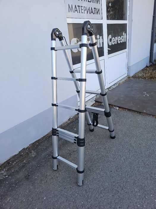 Телескопична алуминиева стълба TOOLSA
