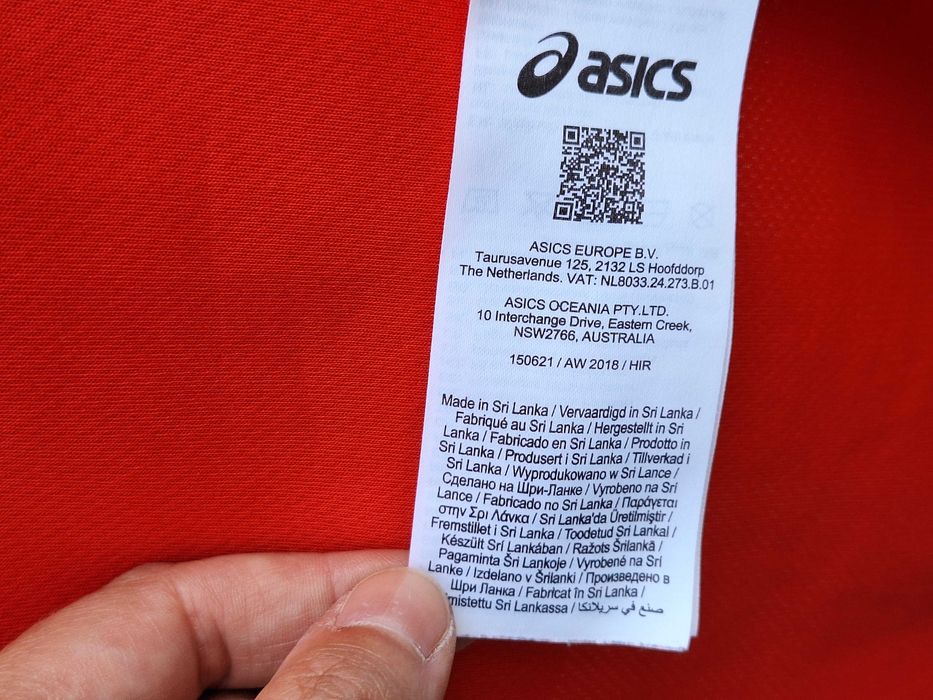 Asics Red | bust 104 cm | tricou barbat mar. 50 - 52 | S - M