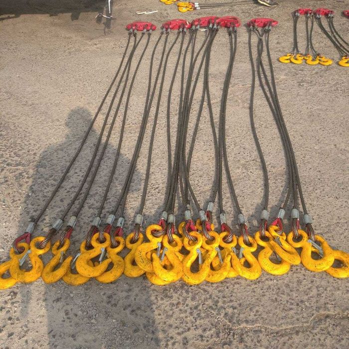 Четырехветвевые канатные стропы 4СК