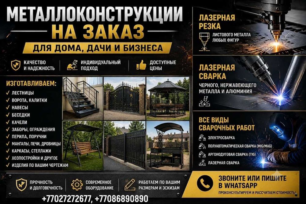 Навес, ворота, сварочные работы