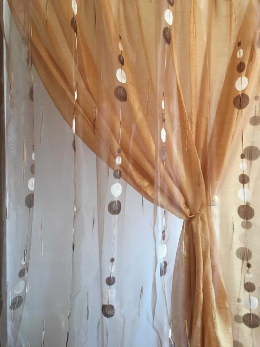 Луксозни двойни пердета внос от Гърция- код 47