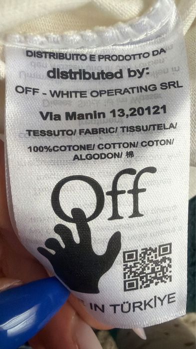 Tricou off-white nou cu eticheta