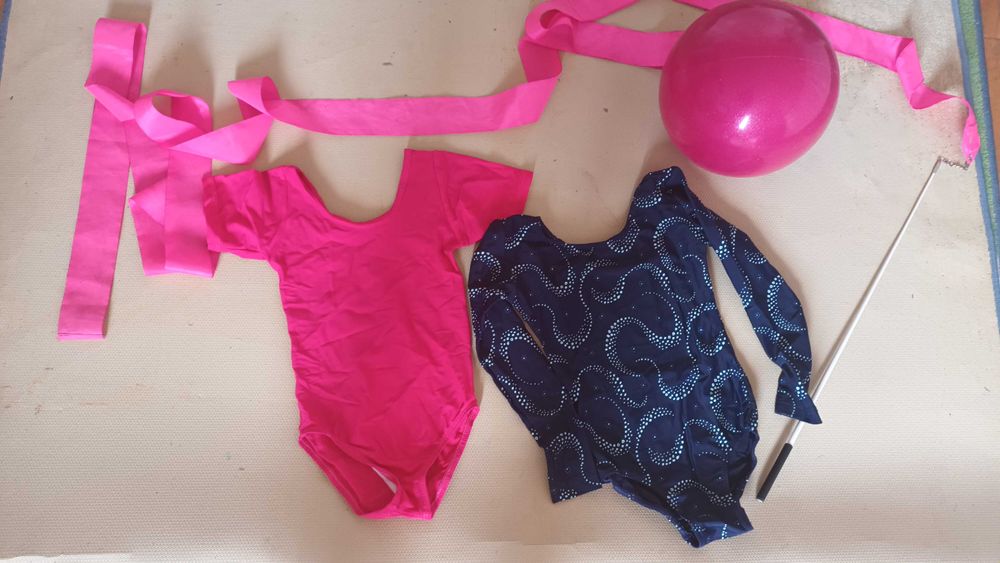 Трико за гимнастика-синьо