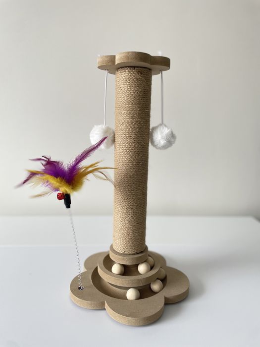 Когтеточка для кошки игрушка 4 в 1