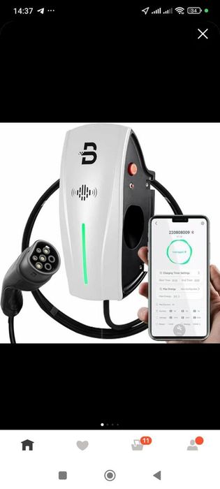 Установка зарядного устройства 7кв- 2kw для  электромобилья