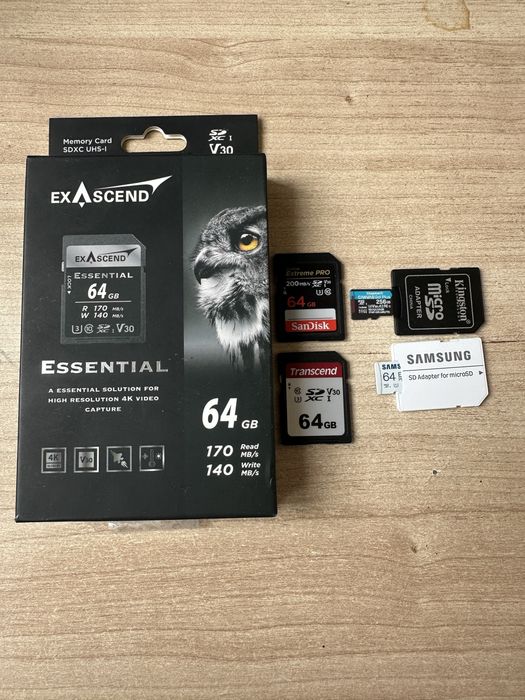 Флешка для фотоаппарата SD 64GB/128GB/256GB/512GB. Новый