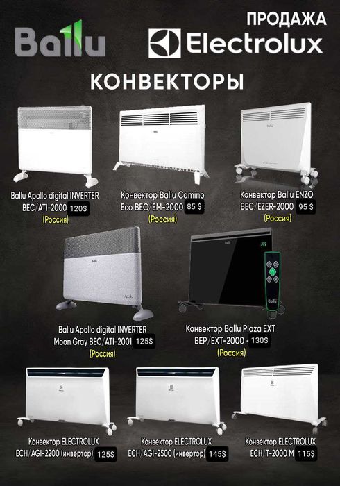 Обогреватель конвектор Баллу
