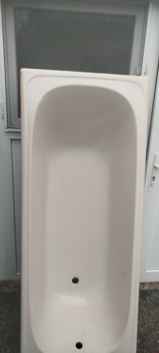 Cadă de baie dreptunghiulară de fibră